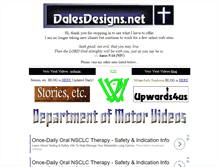 Tablet Screenshot of dalesdesigns.net